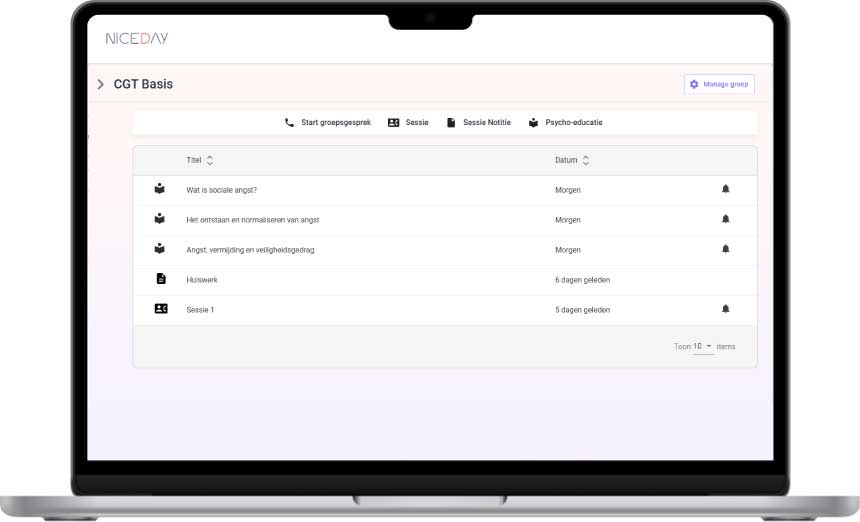 GGZ software voor online groepstherapie